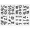 2.7" Wedding Alphabet Font Stencils by Craft Smart®
